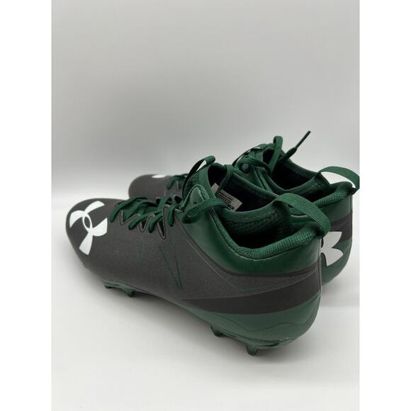 Under Armour Nitro Mid Green Black Men's Football Cleats 1290962 055 Size 12 NEW - Picture 8 of 12